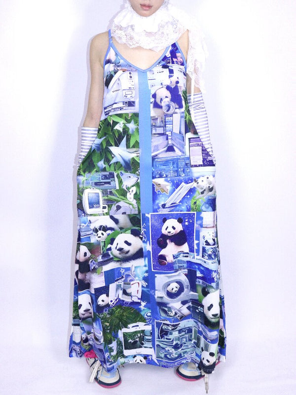 Y2K Fitted Print Slip Dress【s0000017710】