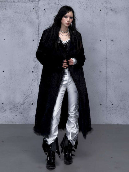 Dark Court Leopard Suede Fur Coat【s0000014925】