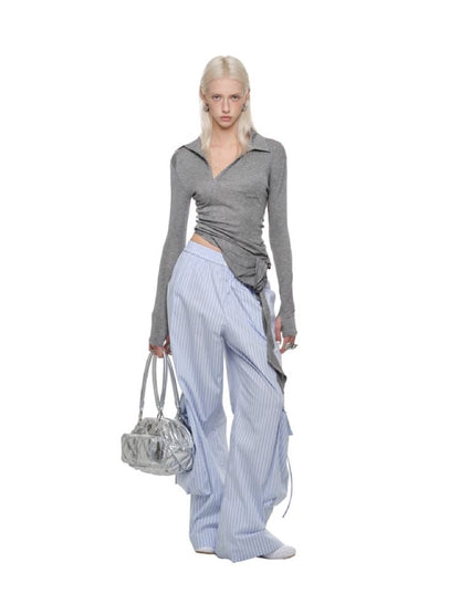 Hook and Loop Tie POLO Shirt【s0000011599】