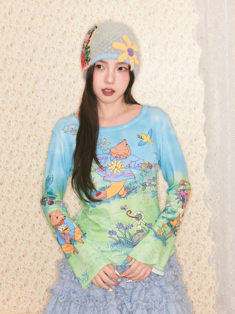 Diamond Letter Stretch Base Shirt【s0000014499】