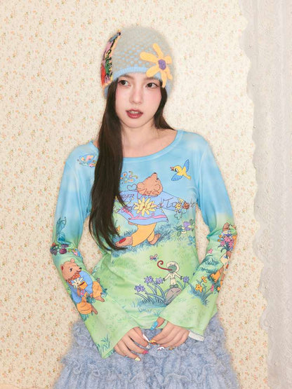 Diamond Letter Stretch Base Shirt【s0000014499】