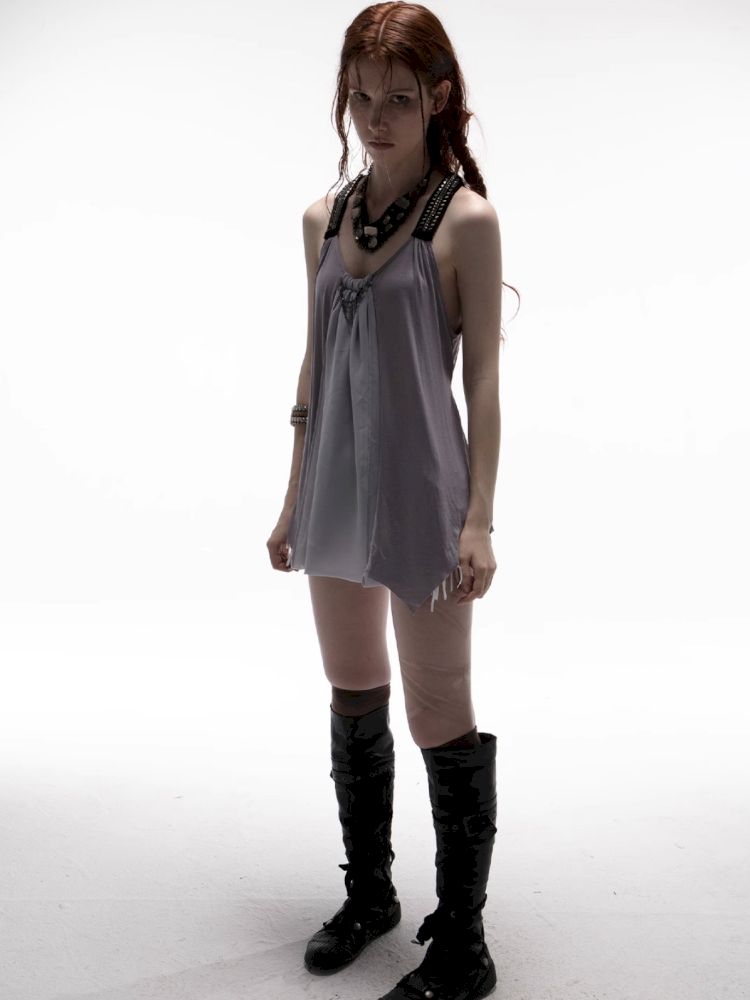 Loose A-line Y-shaped Doll Tank Top【s0000012711】