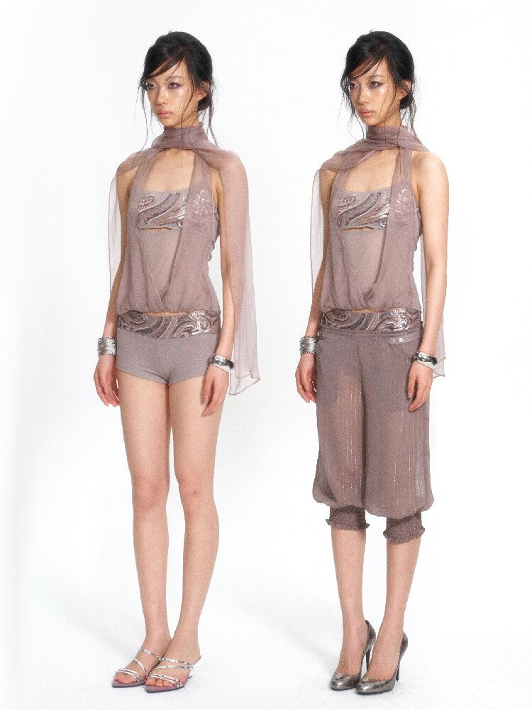 スカート Sculture tokyo Cake lantern skirt pants Detachable Chiffon Lantern Pants【s0000017661】 – SCULTURE（エス