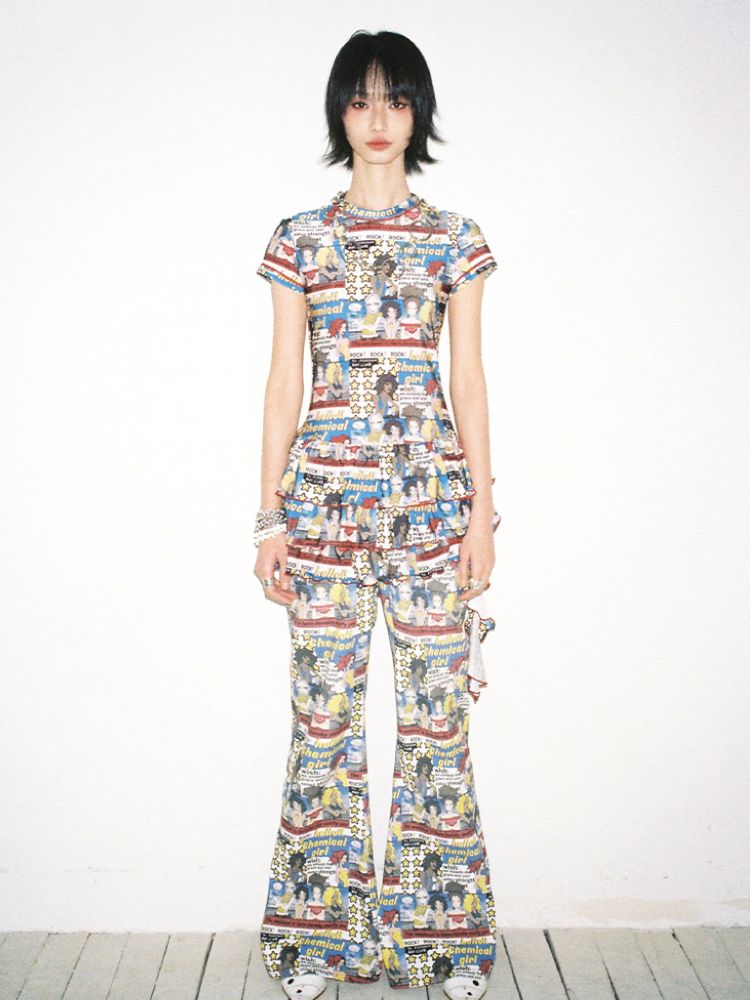 Manga Full Print Cake Dress【s0000012420】