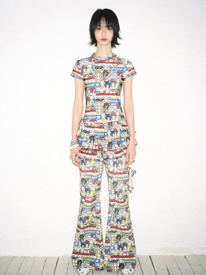 Manga Full Print Cake Dress【s0000012420】