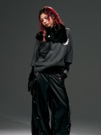 Wing Bat Sleeve Detachable Knit【s0000015013】