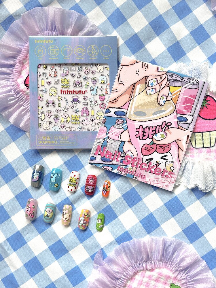Millennium Flower Y2K Nail Art Sticker【s0000018366】