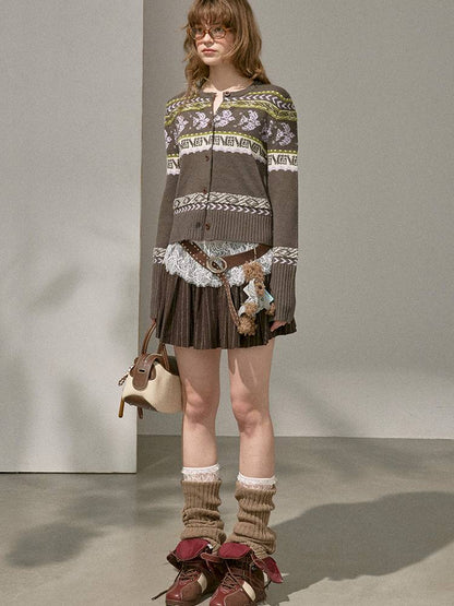 Button-Up Knit Cardigan Jacket【s0000014393】