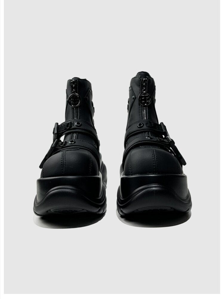 Punk Style Platform Belt Booties【s0000015708】
