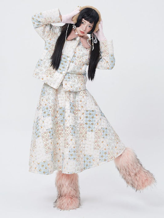 Retro cute sweet niche girls skirt【s0000005586】