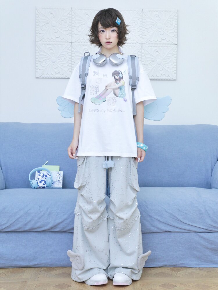 Sparkling Print Short Sleeve Tee【s0000017130】