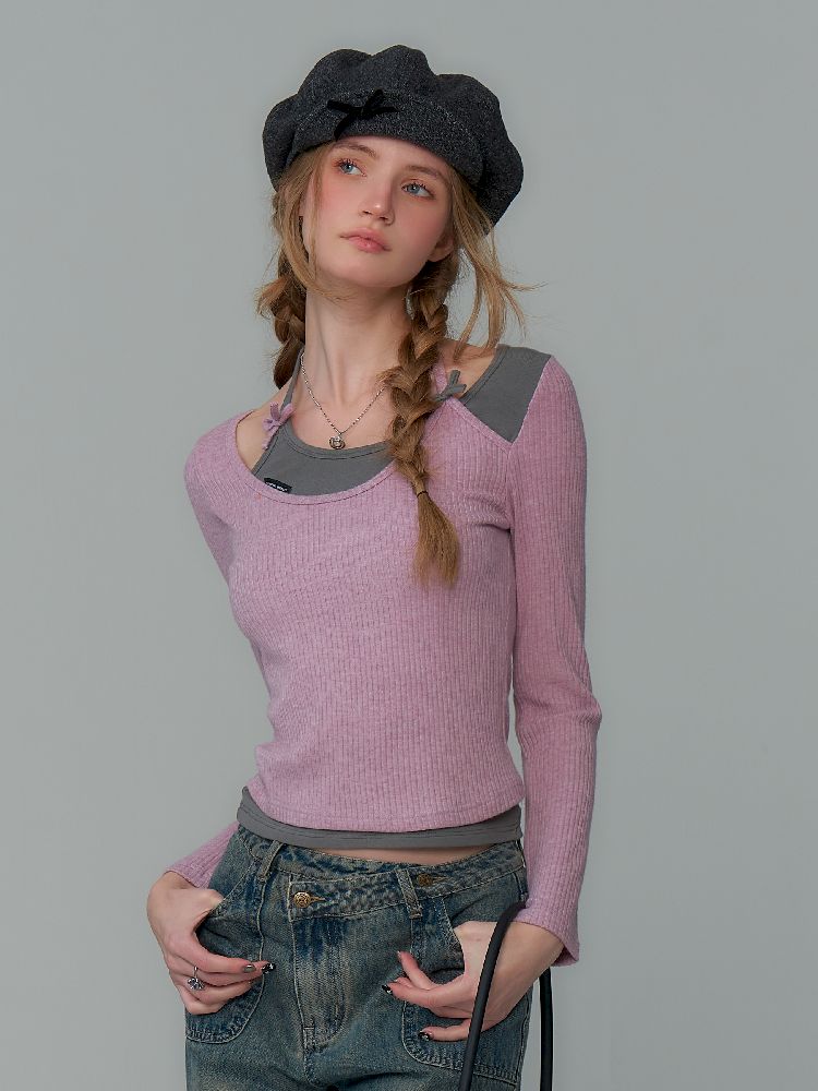 Slim Thin Knitted Bottom Shirt【s0000011488】