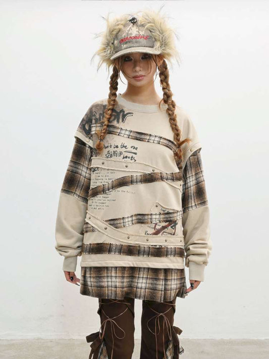 Wasteland Print Detachable Sweatshirt【s0000014831】