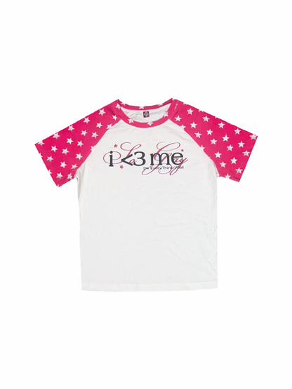 Star Print Raglan Street Tee【s0000018259】