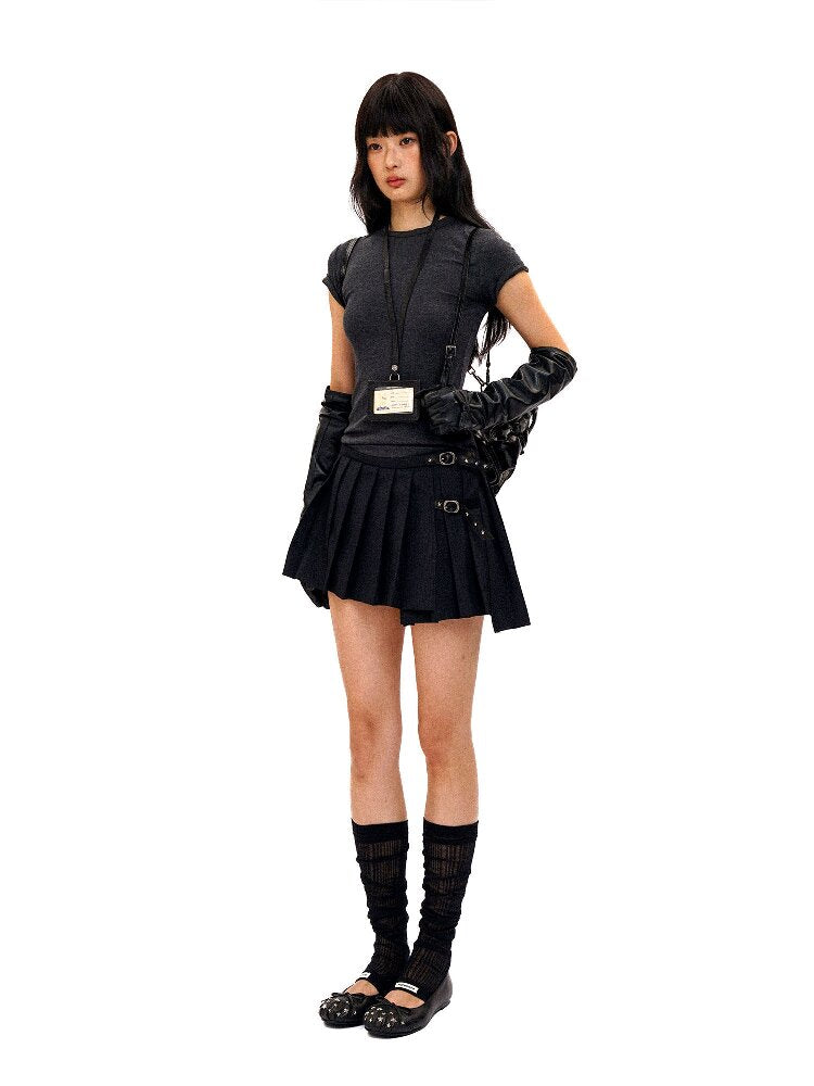 Irregular Star Studded Pleated Skirt【s0000016415】