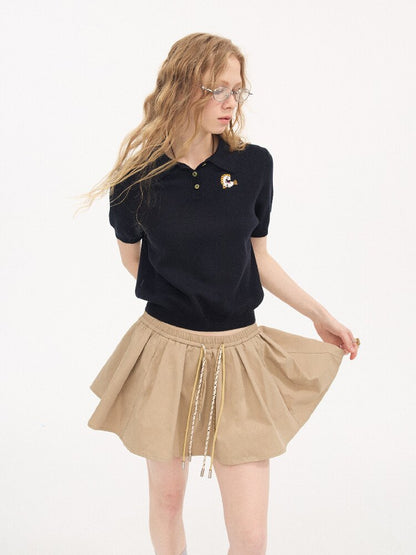 Elasticated Contrast Puffy Skirt【s0000015900】