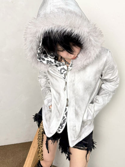 Spotted Fake Two Piece Sweatshirt【s0000013716】