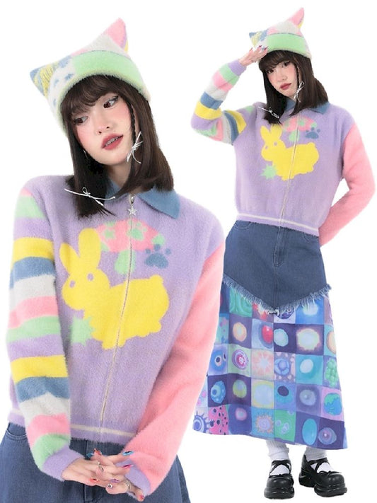 Ghostly Colorful Dopamine Niche Sweater 【s0000005720】