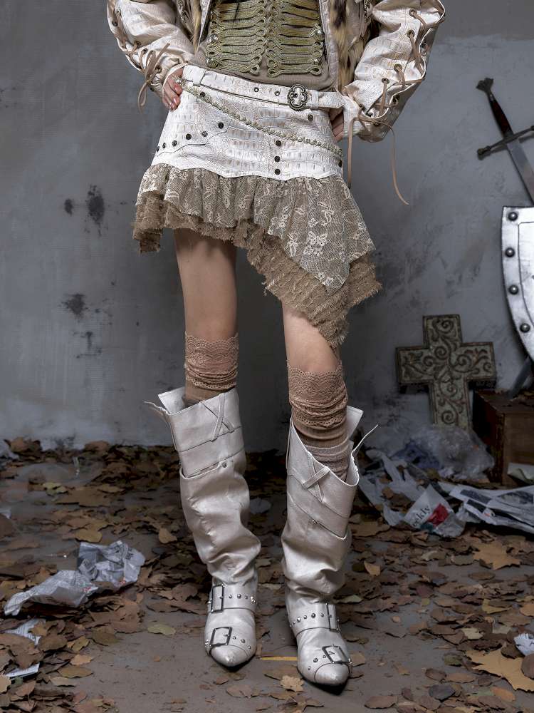 Heavy Work Irregular Piece Culottes【s0000014654】