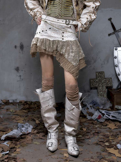 Heavy Work Irregular Piece Culottes【s0000014654】