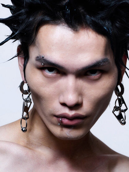 Titanium Steel Zipper Earring【s0000018895】