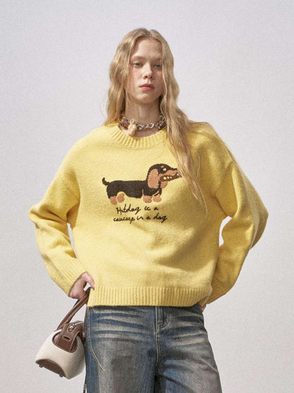 Soft Glutinous Round Neck Sweater【s0000015215】
