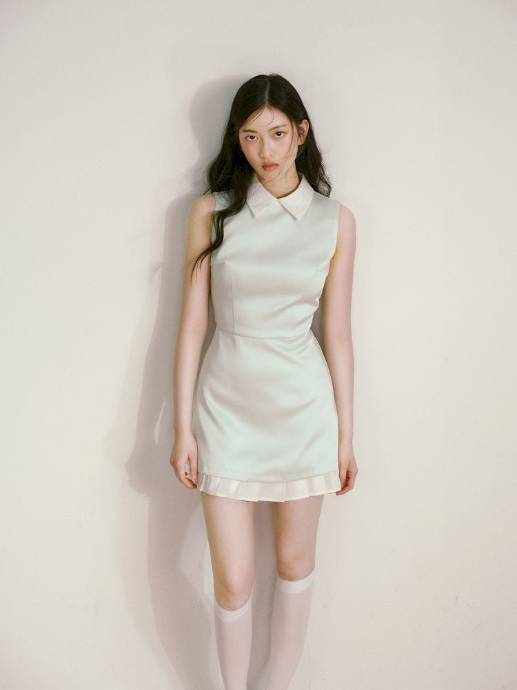 False Two Piece Hem Straight Dress【s0000013245】