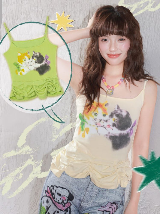 Bubble Pumped Pleated Suspenders【s0000013334】