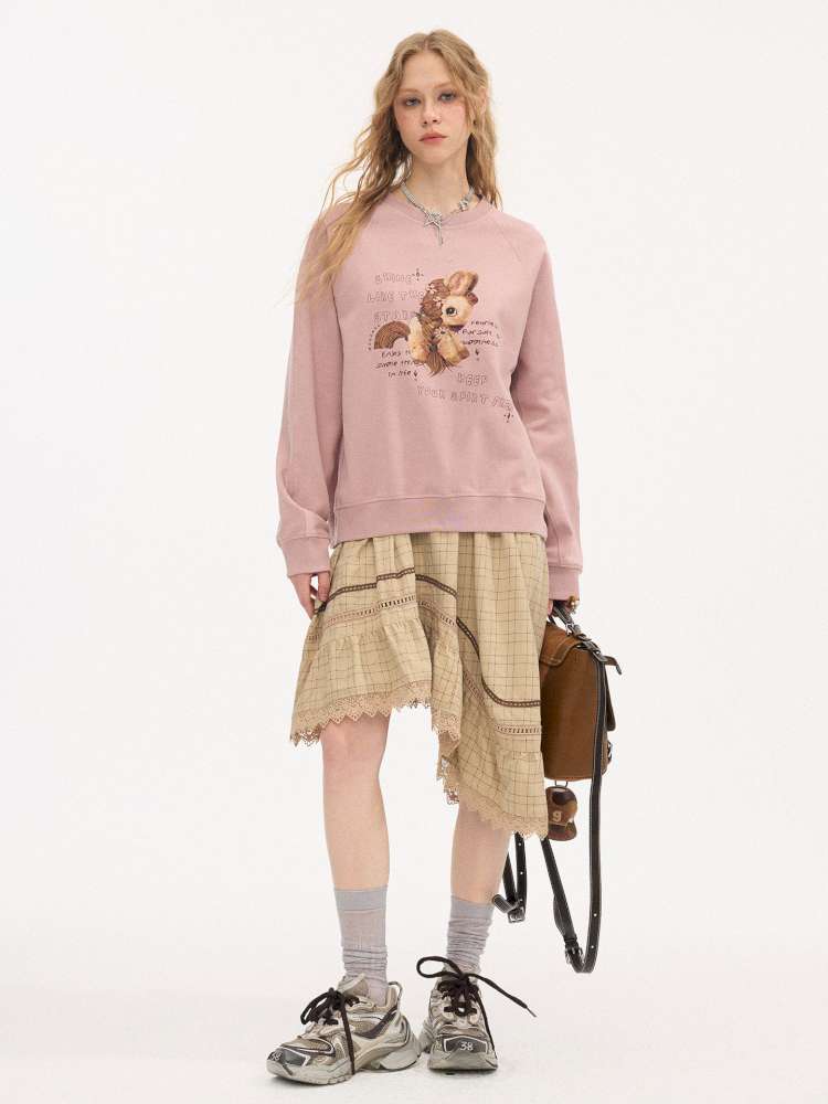 Hot Diamond Crew Neck Sweatshirt【s0000015406】