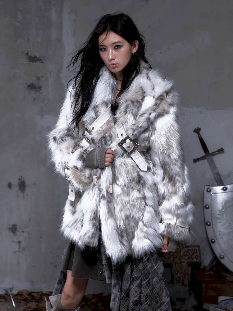 Eco-Friendly Faux Fur Coat【s0000014479】