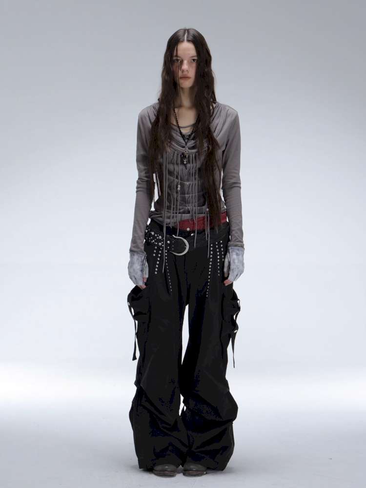 Vintage Street Functional Cargo Pants【s0000014714】