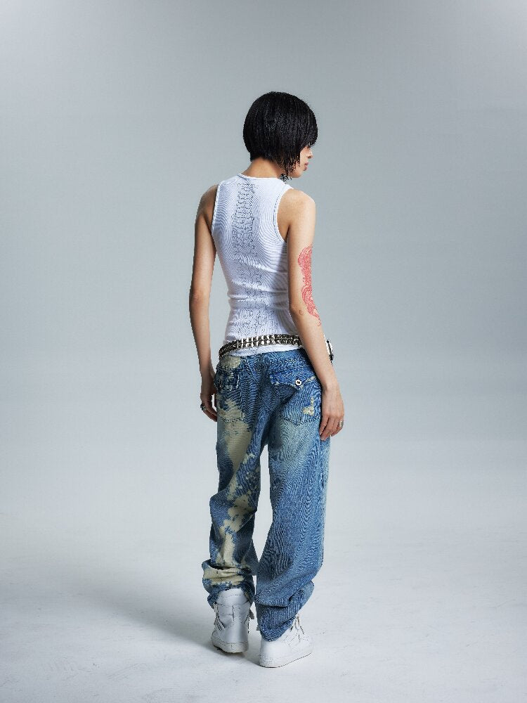 Two Color Slimming Metal Chain Vest【s0000016999】