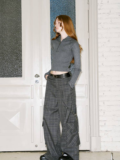 Zipper Stand Collar Base Layer Sweater【s0000014391】