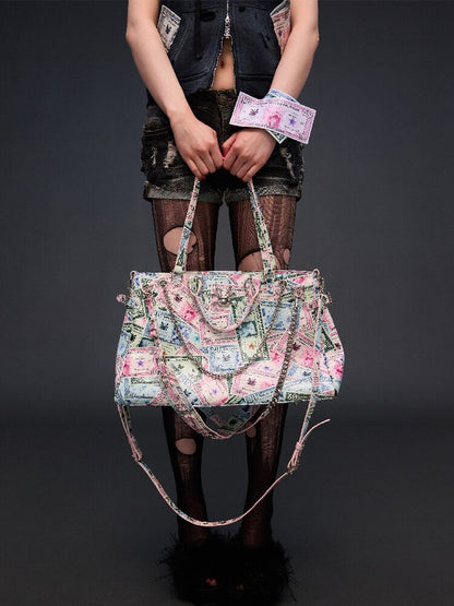 Money Print Multi Bag Crossbody Bag【s0000017842】