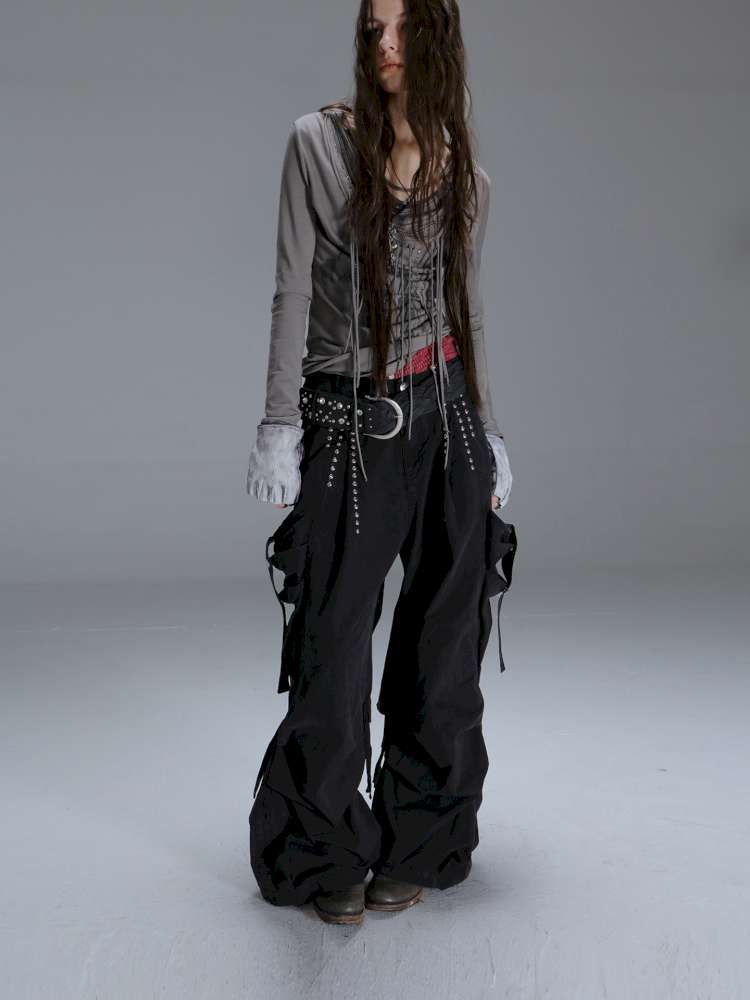 Vintage Street Functional Cargo Pants【s0000014714】