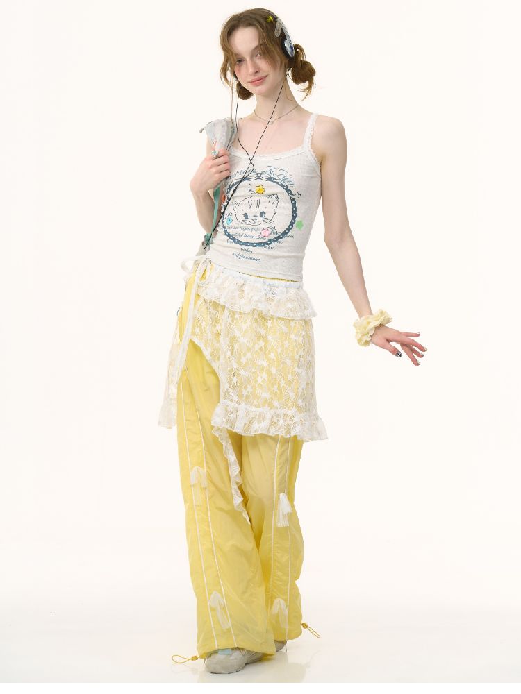 Cat Printed Outer Top【s0000012248】