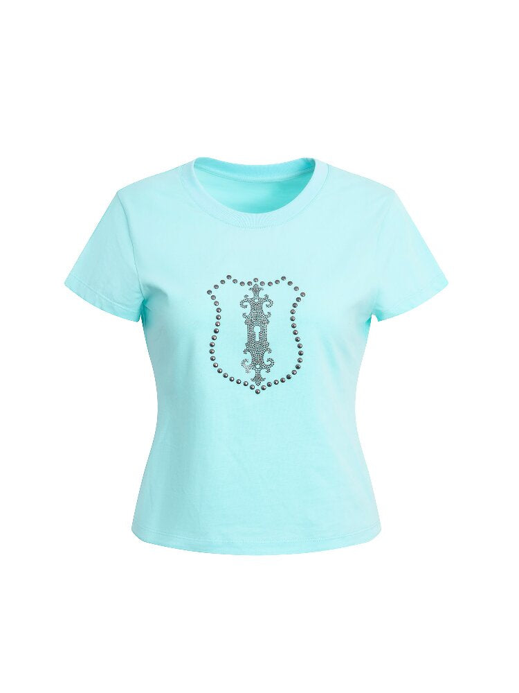 Hot Diamond Slim Short T-Shirt【s0000016572】