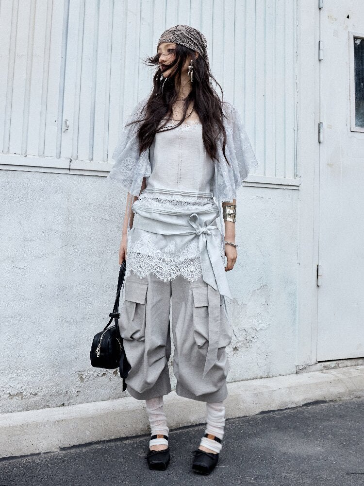 Sea Salt Lace Patchwork Camisole【s0000016867】