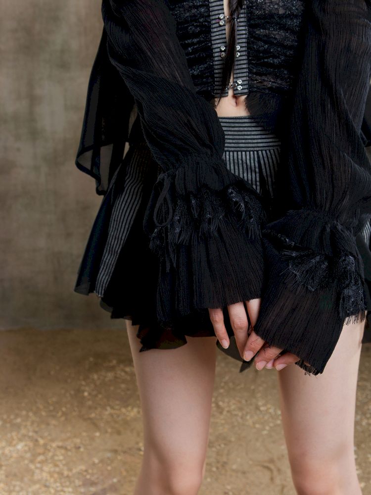 Chiffon Thin Sheer Top【s0000012653】