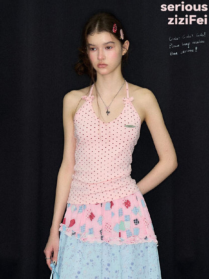 Polka Dot Milk Candy Camisole【s0000017259】