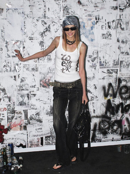 Leopard Print Pit Texture Vest【s0000016641】