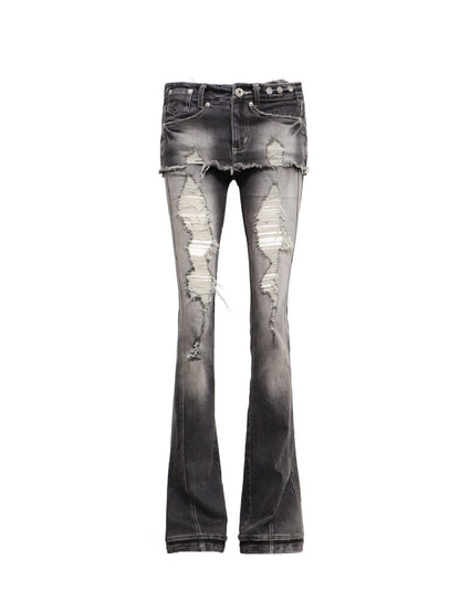 Stretch Hole Detachable Denim Pant【s0000016057】