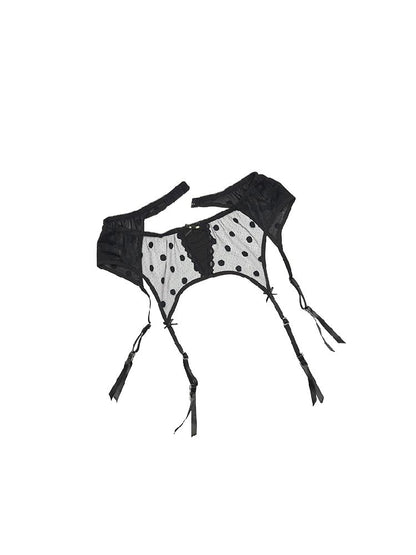 Polka Dot Lace Garter Belt【s0000011612】