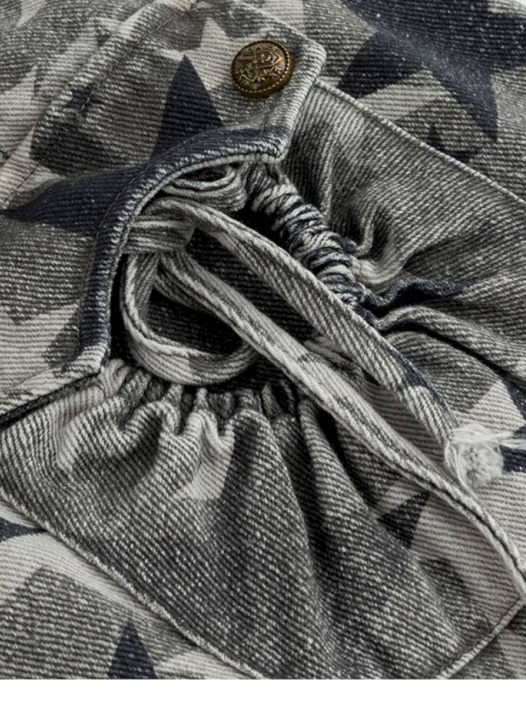 Distressed Pocket Cropped Pants【s0000014428】