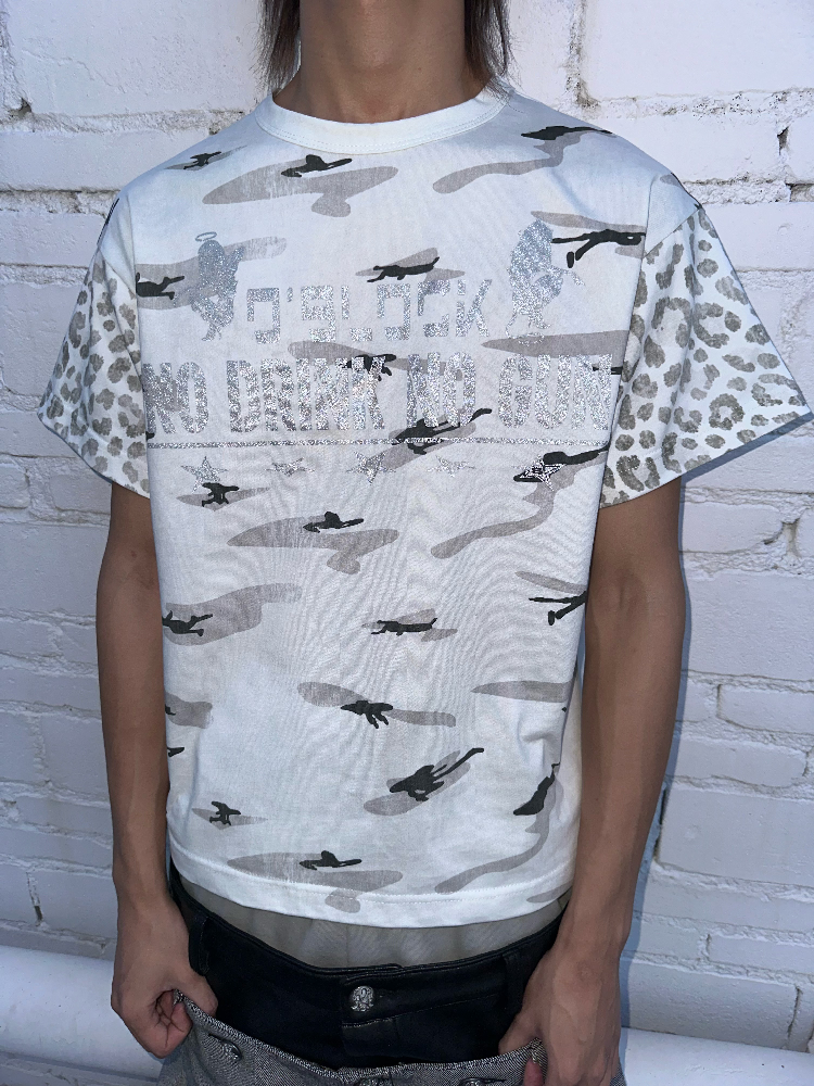 Intoxicating Camouflage Patchwork T-Shirt【s0000016972】
