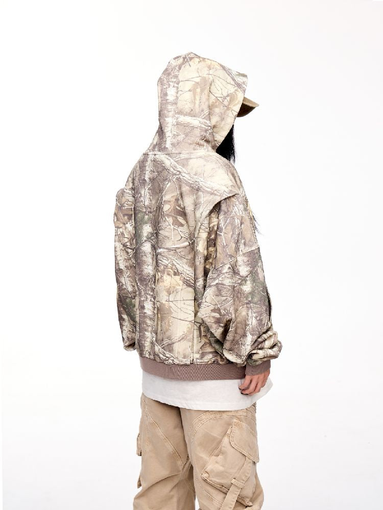 Camouflage Dendritic Hooded Sweatshirt【s0000011368】