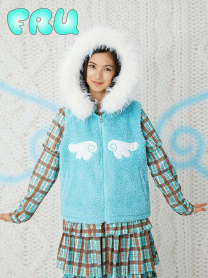 Reversible Panda Print Cotton Vest【s0000015108】