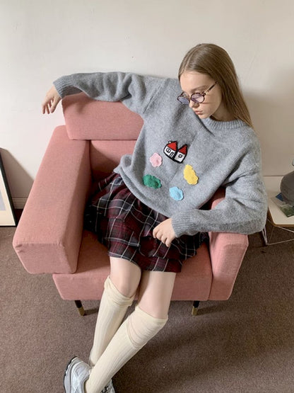 Fairy Tale Appliqued Sweater【s0000009889】