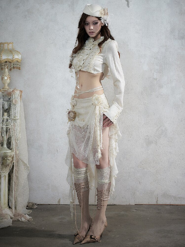 Vintage Court Baroque Mermaid Skirt【s0000017990】