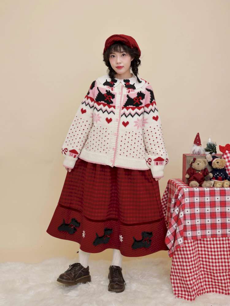 Plush Puppy Plaid Woolen Skirt【s0000015100】